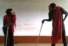 Mask workshop in Nairobi