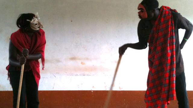 Mask workshop in Nairobi